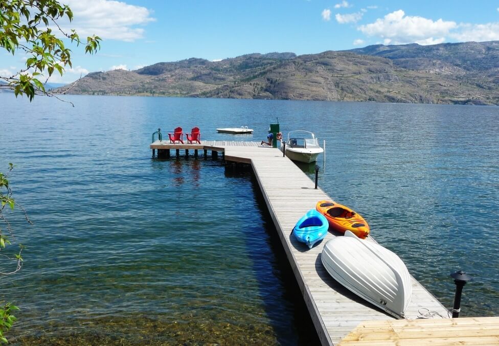 1 Pineacre dock out into Lake Okanagan